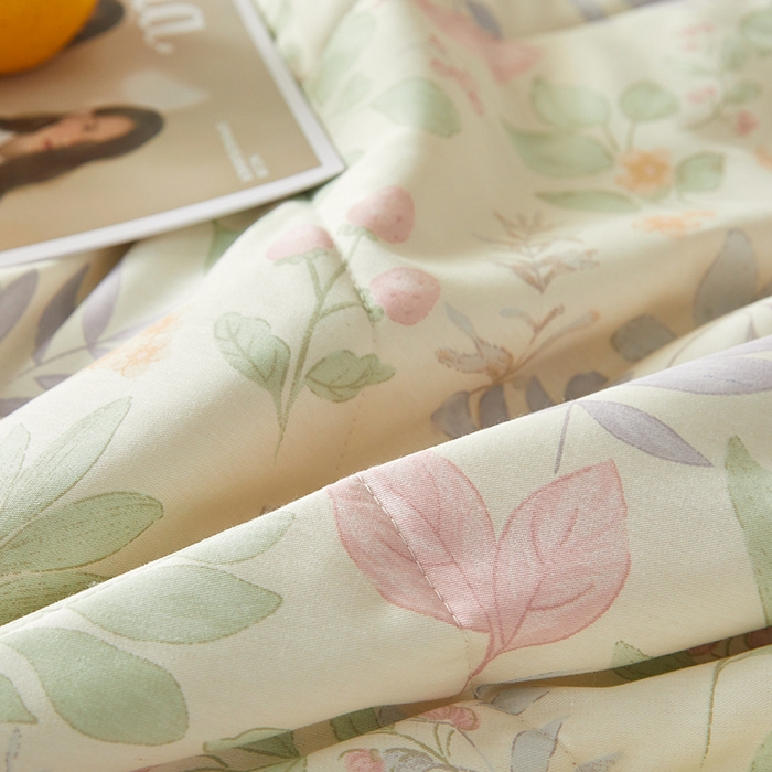 91家纺网 家纺一手货源 找家纺 铺尚美家纺 2026新款A类里外全棉棉花夏被 叶飞扬