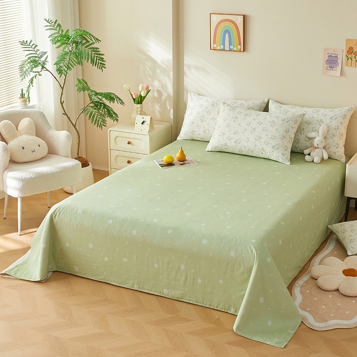 91家纺网 家纺一手货源 找家纺 铺尚美家纺 2026新款A类里外全棉棉花夏被 叶语