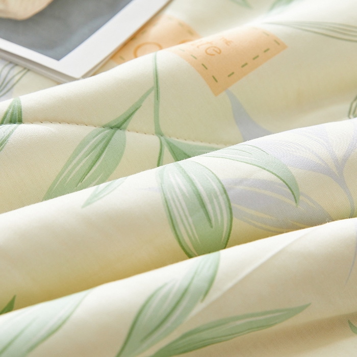 91家纺网 家纺一手货源 找家纺 铺尚美家纺 2026新款A类里外全棉棉花夏被 叶之秋