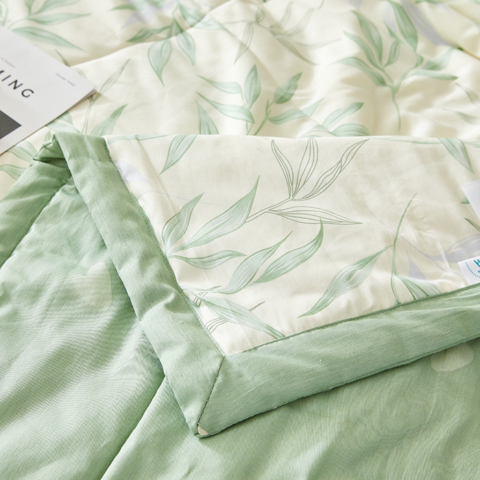 91家纺网 家纺一手货源 找家纺 铺尚美家纺 2026新款A类里外全棉棉花夏被 叶之秋