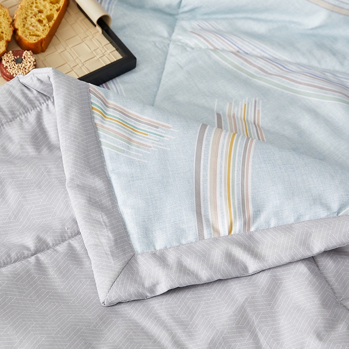 91家纺网 家纺一手货源 找家纺 铺尚美家纺 2026新款A类里外全棉棉花夏被 英伦风范