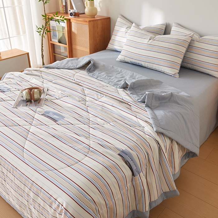 91家纺网 家纺一手货源 找家纺 铺尚美家纺 2026新款A类里外全棉棉花夏被 致青春