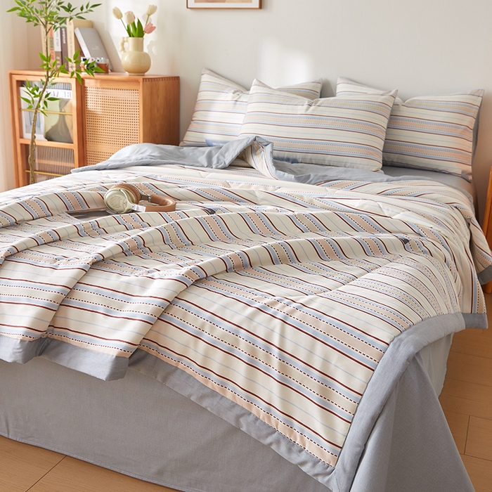 91家纺网 家纺一手货源 找家纺 铺尚美家纺 2026新款A类里外全棉棉花夏被 致青春