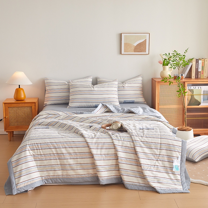 91家纺网 家纺一手货源 找家纺 铺尚美家纺 2026新款A类里外全棉棉花夏被 致青春