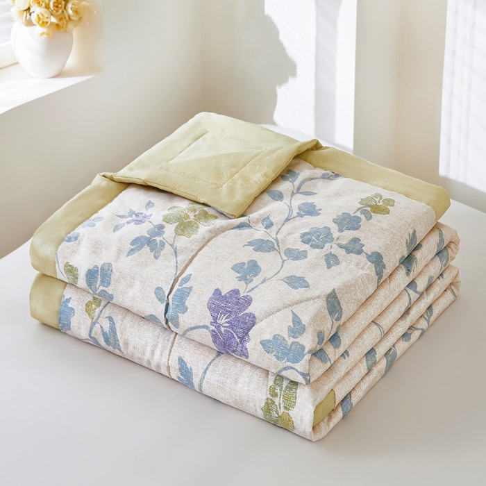 91家纺网 家纺一手货源 找家纺 （总）铺尚美家纺 2026新款双面全棉羽丝空调被夏凉被单夏被