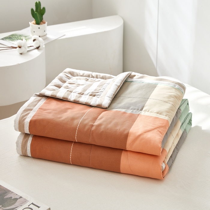 91家纺网 家纺一手货源 找家纺 （总）铺尚美家纺 2026新款双面全棉羽丝空调被夏凉被单夏被