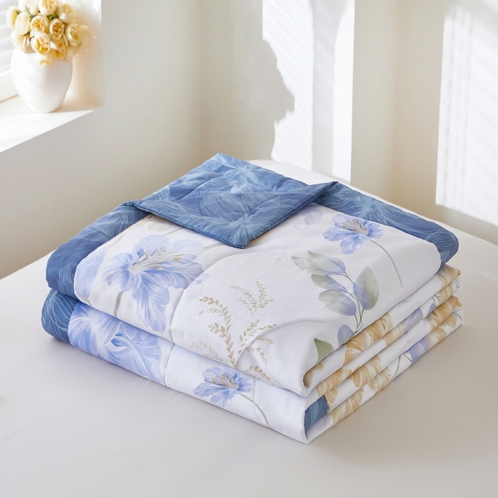 91家纺网 家纺一手货源 找家纺 （总）铺尚美家纺 2026新款双面全棉羽丝空调被夏凉被单夏被