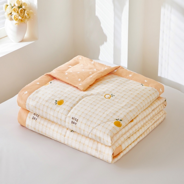 91家纺网 家纺一手货源 找家纺 （总）铺尚美家纺 2026新款双面全棉羽丝空调被夏凉被单夏被