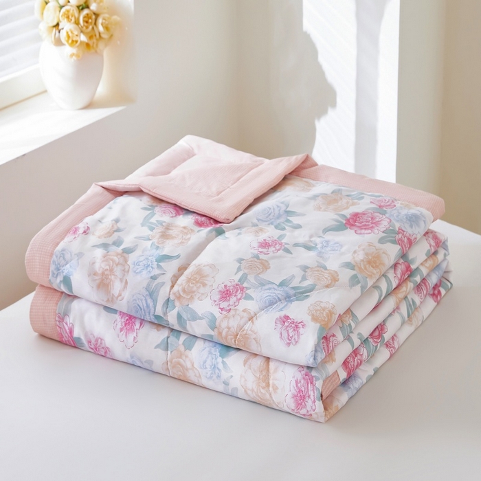 91家纺网 家纺一手货源 找家纺 （总）铺尚美家纺 2026新款双面全棉羽丝空调被夏凉被单夏被