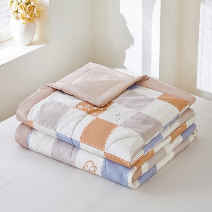 91家纺网 家纺一手货源 找家纺 （总）铺尚美家纺 2026新款双面全棉羽丝空调被夏凉被单夏被