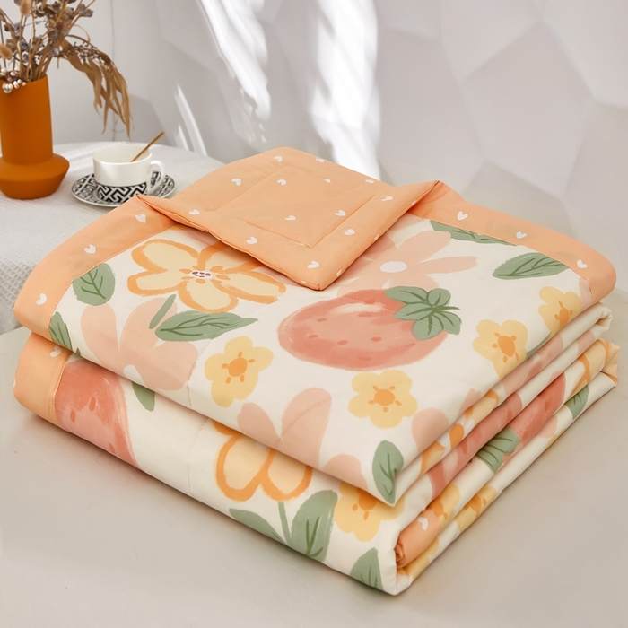 91家纺网 家纺一手货源 找家纺 （总）铺尚美家纺 2026新款双面全棉羽丝空调被夏凉被单夏被