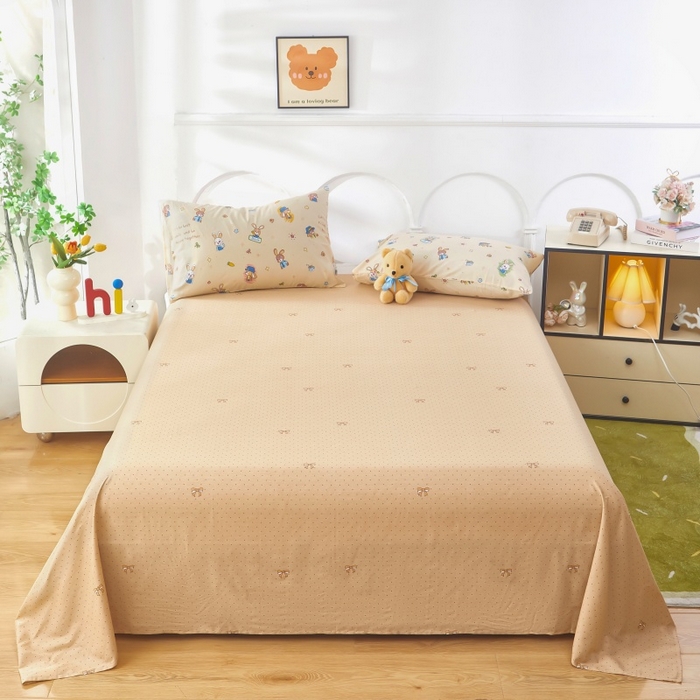 91家纺网 家纺一手货源 找家纺 铺尚美家纺 2026新款双面全棉羽丝空调被夏凉被单夏被 兔子警官