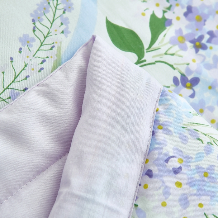 91家纺网 家纺一手货源 找家纺 铺尚美家纺 2026新款双面全棉羽丝空调被夏凉被单夏被 薰衣草