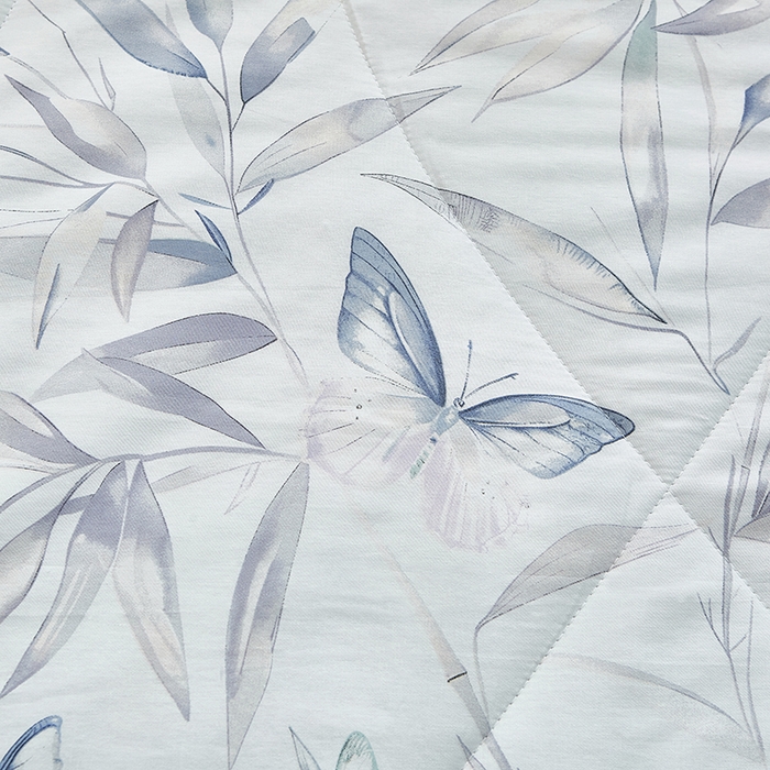 91家纺网 家纺一手货源 找家纺 铺尚美家纺 2026新款双面全棉羽丝空调被夏凉被单夏被 叶影幽梦