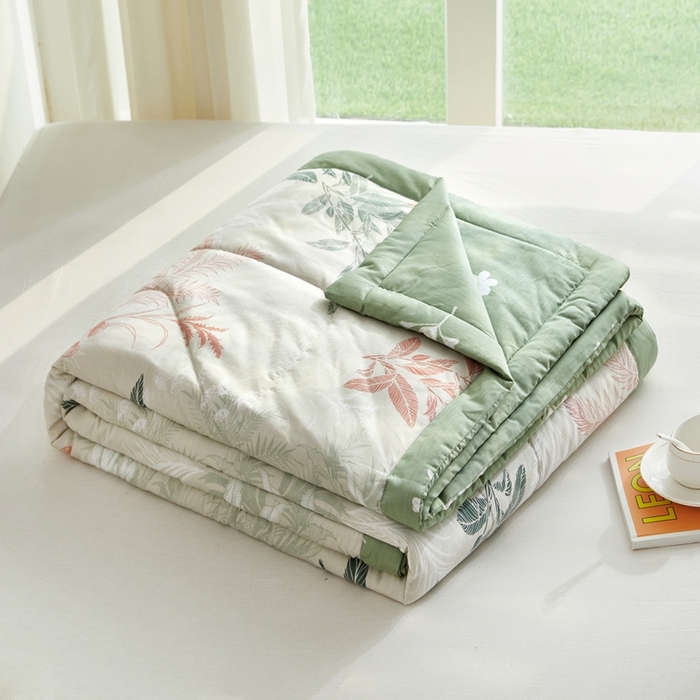 91家纺网 家纺一手货源 找家纺 铺尚美家纺 2026新款双面全棉羽丝空调被夏凉被单夏被 一览芳华