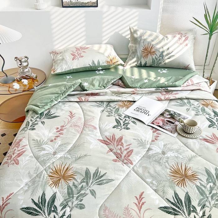 91家纺网 家纺一手货源 找家纺 铺尚美家纺 2026新款双面全棉羽丝空调被夏凉被单夏被 一览芳华