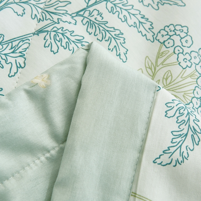 91家纺网 家纺一手货源 找家纺 铺尚美家纺 2026新款双面全棉羽丝空调被夏凉被单夏被 幽兰花谷