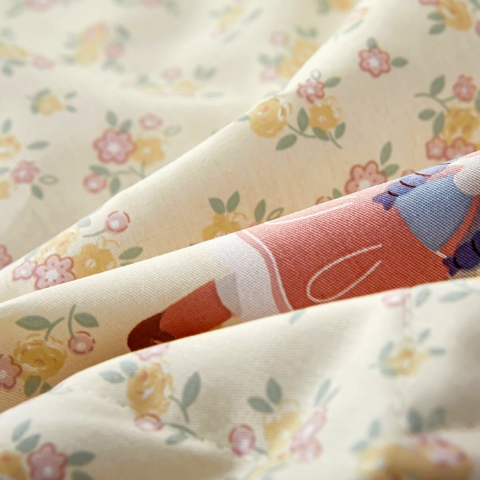 91家纺网 家纺一手货源 找家纺 铺尚美家纺 2026新款双面全棉羽丝空调被夏凉被单夏被 宅宅女孩