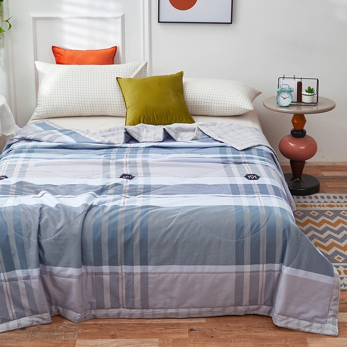 91家纺网 家纺一手货源 找家纺 铺尚美家纺 2026新款双面全棉羽丝空调被夏凉被单夏被 自由品格