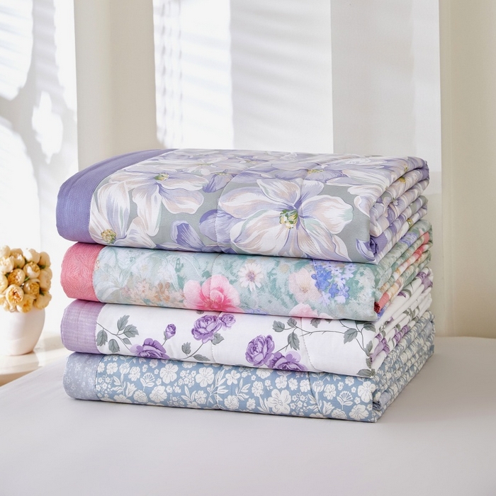 铺尚美家纺 2026新款双面全棉羽丝空调被夏凉被单夏被 组合