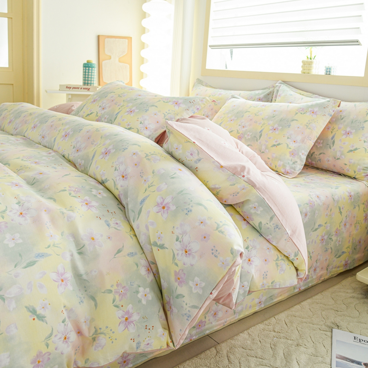 91家纺网 家纺一手货源 找家纺 （总）缘舒家纺 2026新款全棉纯棉印花四件套