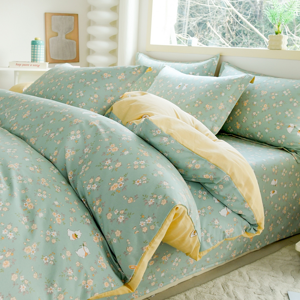 91家纺网 家纺一手货源 找家纺 （总）缘舒家纺 2026新款全棉纯棉印花四件套