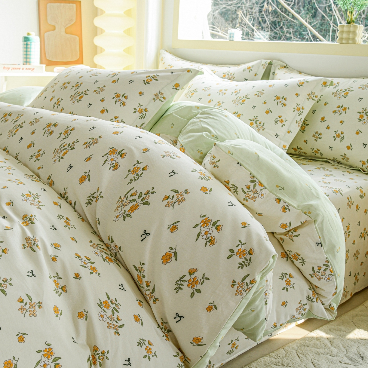 91家纺网 家纺一手货源 找家纺 （总）缘舒家纺 2026新款全棉纯棉印花四件套