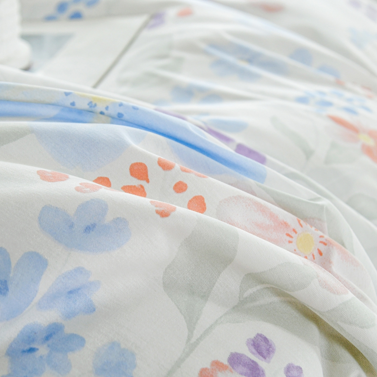 91家纺网 家纺一手货源 找家纺 缘舒家纺 2026新款全棉纯棉印花四件套 花卉类-茉屿-大板