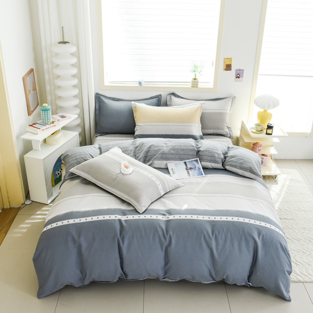 91家纺网 家纺一手货源 找家纺 缘舒家纺 2026新款全棉纯棉印花四件套 星辰大海