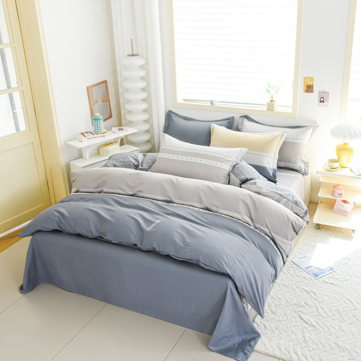 91家纺网 家纺一手货源 找家纺 缘舒家纺 2026新款全棉纯棉印花四件套 星辰大海