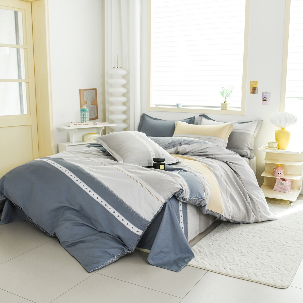 91家纺网 家纺一手货源 找家纺 缘舒家纺 2026新款全棉纯棉印花四件套 星辰大海