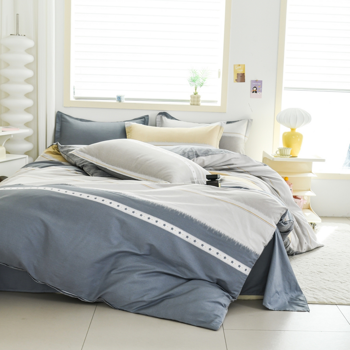 91家纺网 家纺一手货源 找家纺 缘舒家纺 2026新款全棉纯棉印花四件套 星辰大海