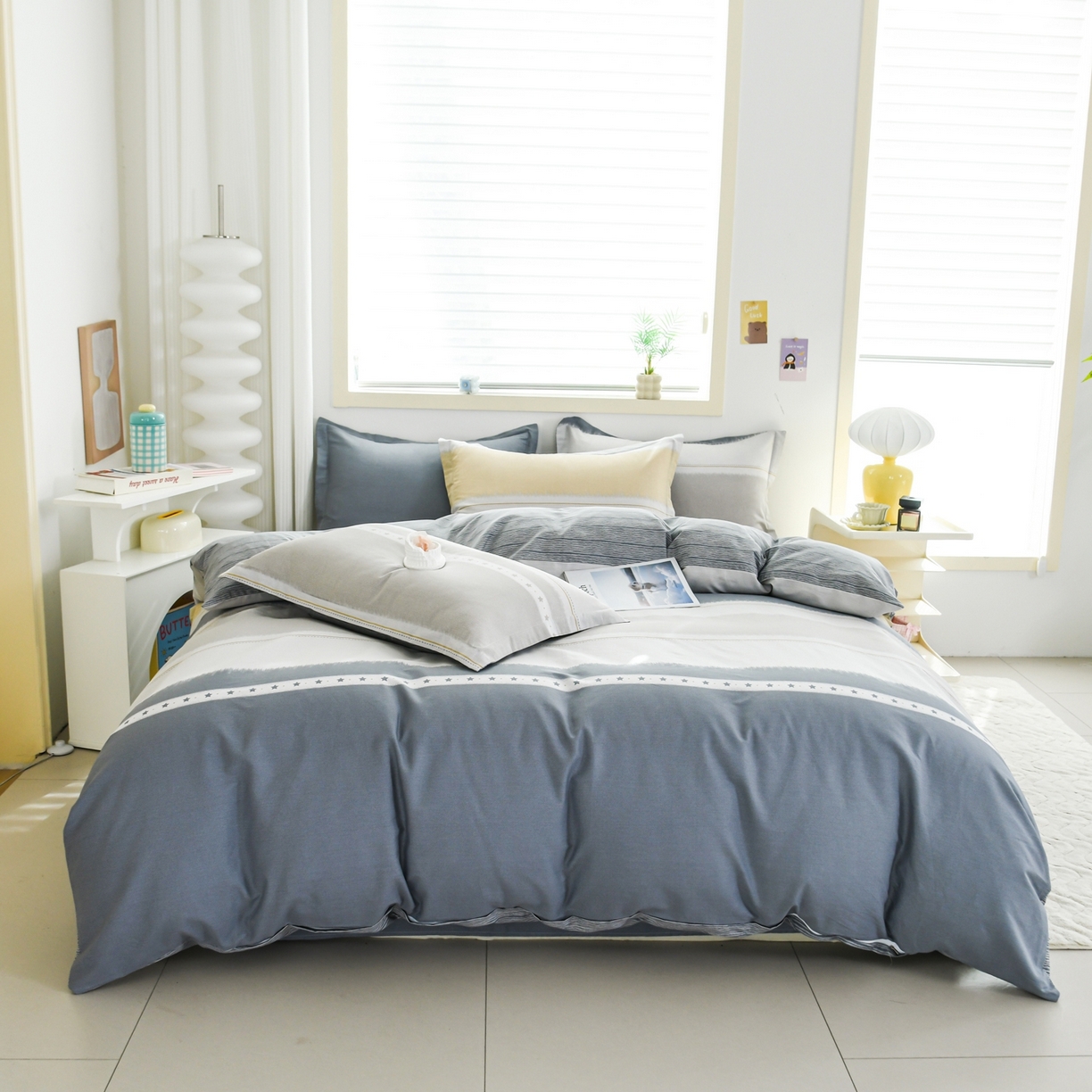 91家纺网 家纺一手货源 找家纺 缘舒家纺 2026新款全棉纯棉印花四件套 星辰大海