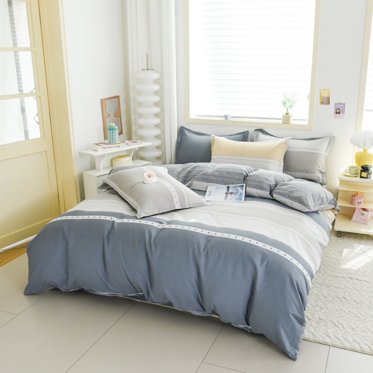 91家纺网 家纺一手货源 找家纺 缘舒家纺 2026新款全棉纯棉印花四件套 星辰大海