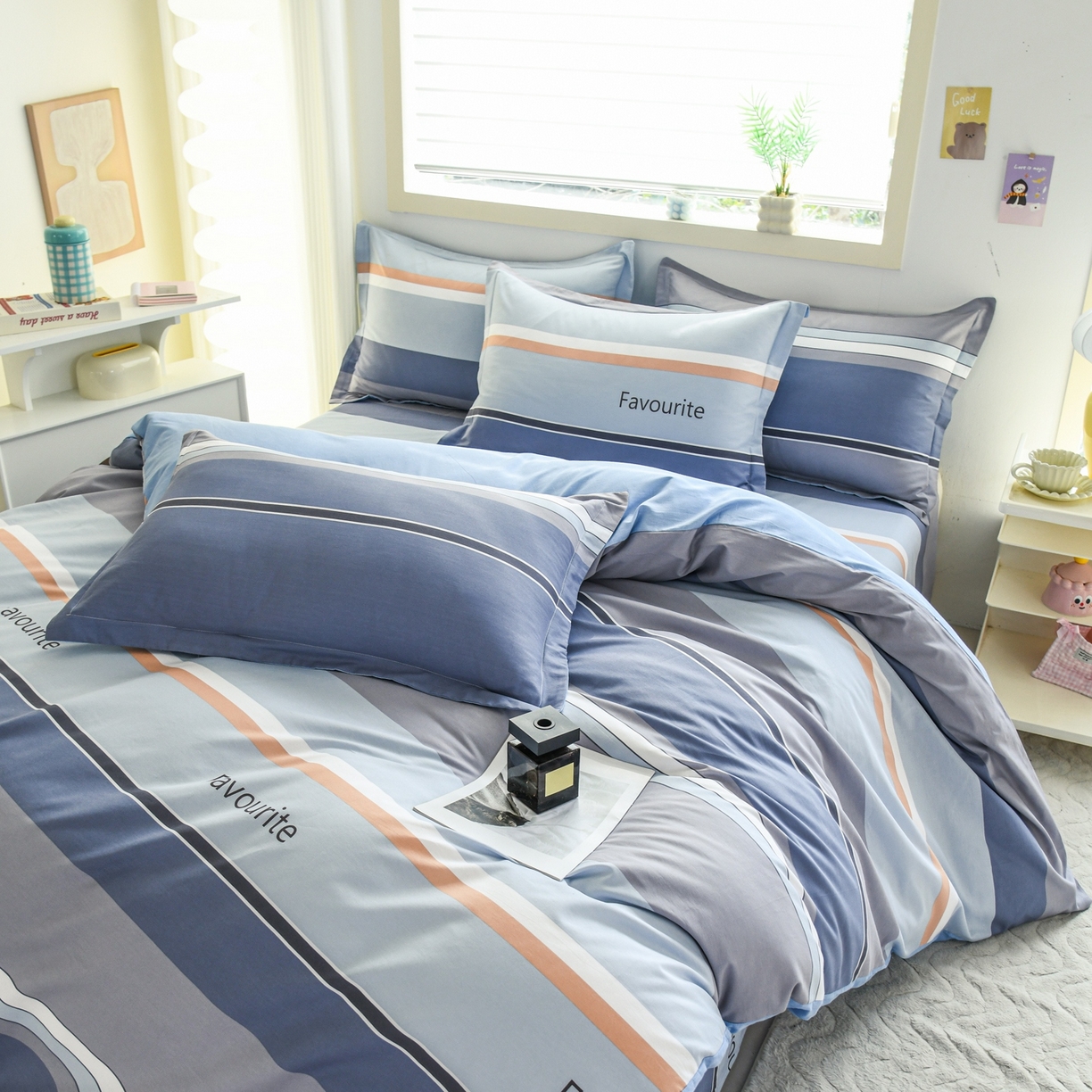 91家纺网 家纺一手货源 找家纺 缘舒家纺 2026新款全棉纯棉印花四件套 序章