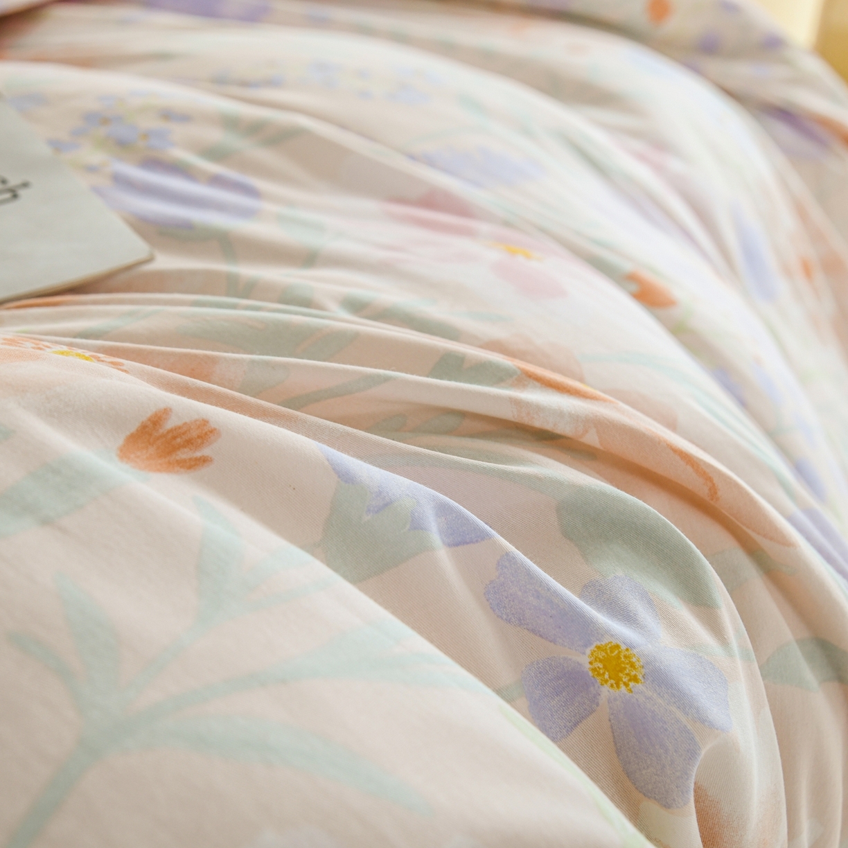 91家纺网 家纺一手货源 找家纺 缘舒家纺 2026新款全棉纯棉印花四件套 妍染