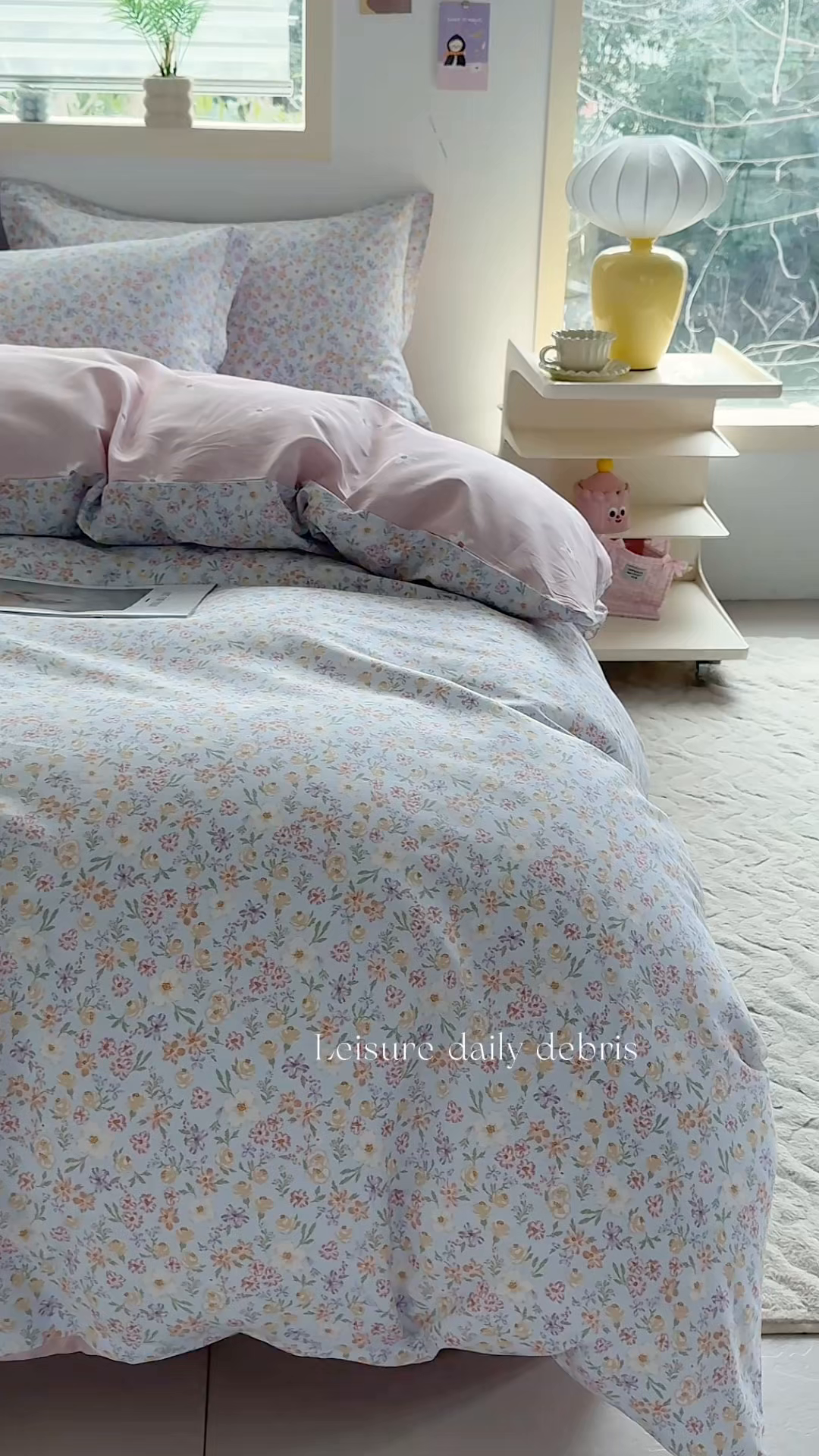 91家纺网 家纺一手货源 找家纺 缘舒家纺 2026新款全棉纯棉印花四件套 樱芝