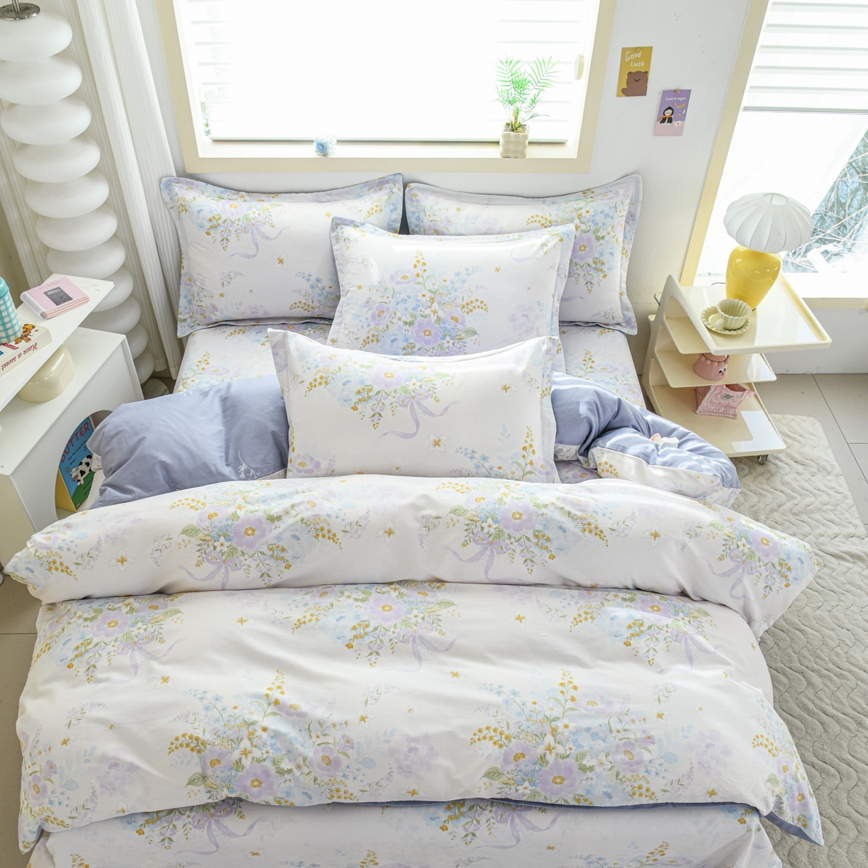 91家纺网 家纺一手货源 找家纺 缘舒家纺 2026新款全棉纯棉印花四件套 悠悠仙境