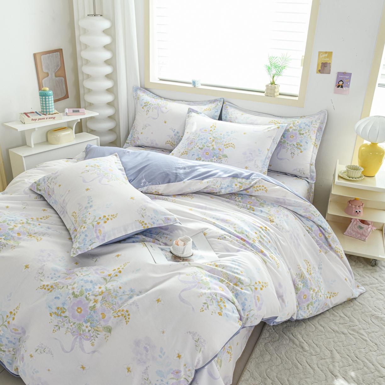 91家纺网 家纺一手货源 找家纺 缘舒家纺 2026新款全棉纯棉印花四件套 悠悠仙境