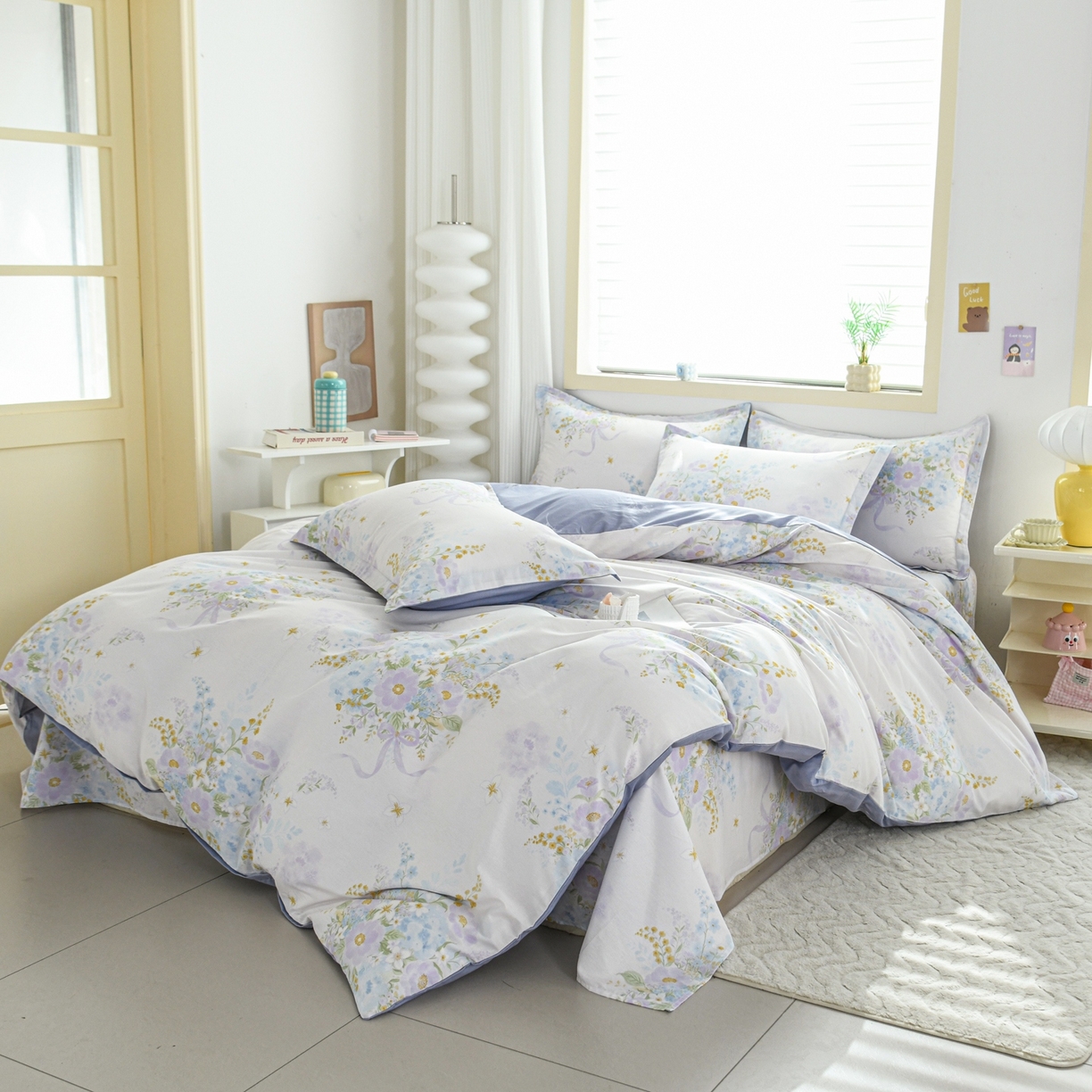 91家纺网 家纺一手货源 找家纺 缘舒家纺 2026新款全棉纯棉印花四件套 悠悠仙境