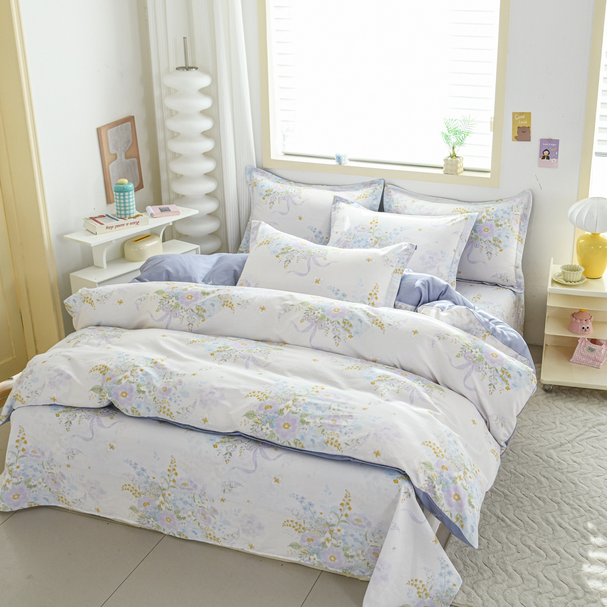 91家纺网 家纺一手货源 找家纺 缘舒家纺 2026新款全棉纯棉印花四件套 悠悠仙境