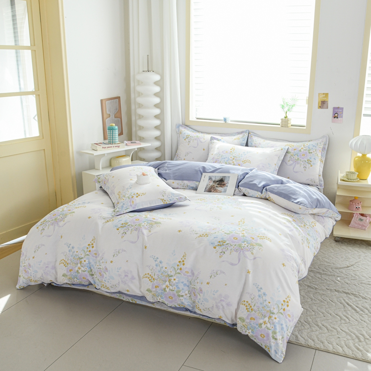 91家纺网 家纺一手货源 找家纺 缘舒家纺 2026新款全棉纯棉印花四件套 悠悠仙境