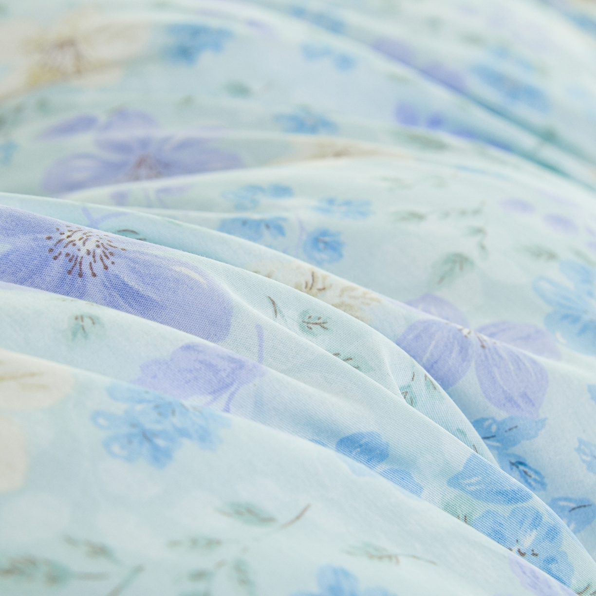 91家纺网 家纺一手货源 找家纺 缘舒家纺 2026新款全棉纯棉印花四件套 月泱