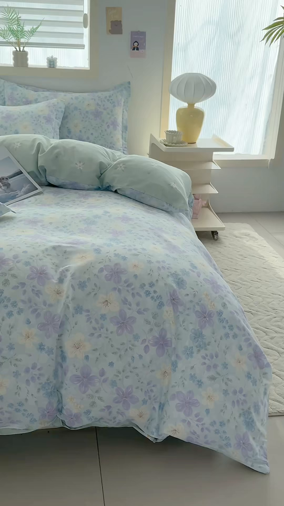 91家纺网 家纺一手货源 找家纺 缘舒家纺 2026新款全棉纯棉印花四件套 月泱