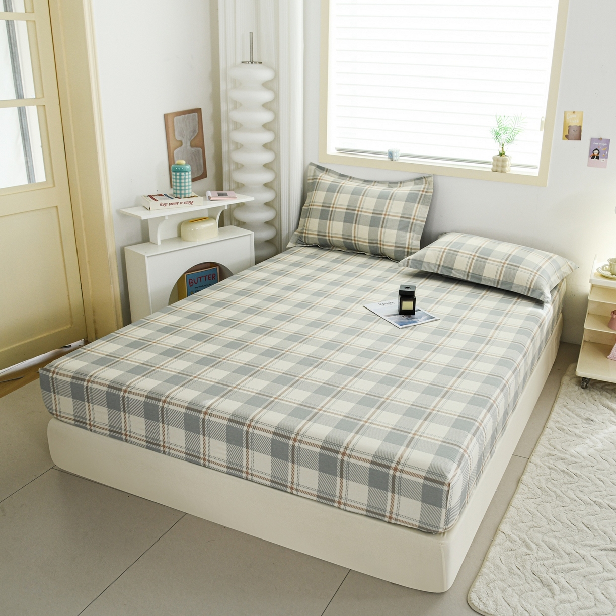 91家纺网 家纺一手货源 找家纺 缘舒家纺 2026新款全棉纯棉印花单床笠床笠单件 柏拉格