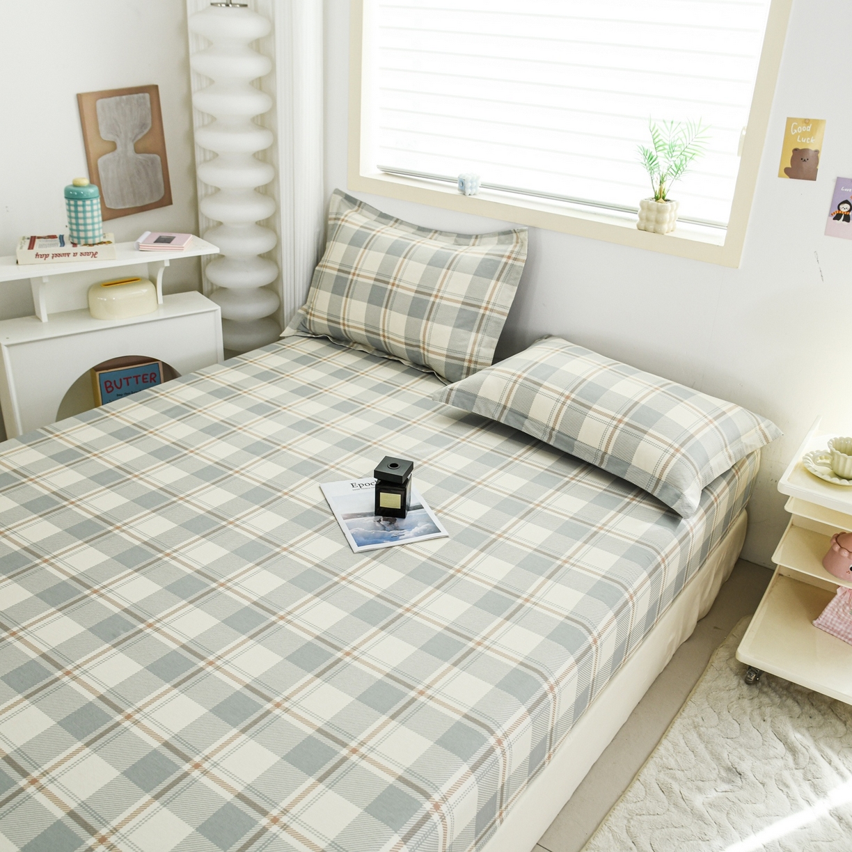 91家纺网 家纺一手货源 找家纺 缘舒家纺 2026新款全棉纯棉印花单床笠床笠单件 柏拉格