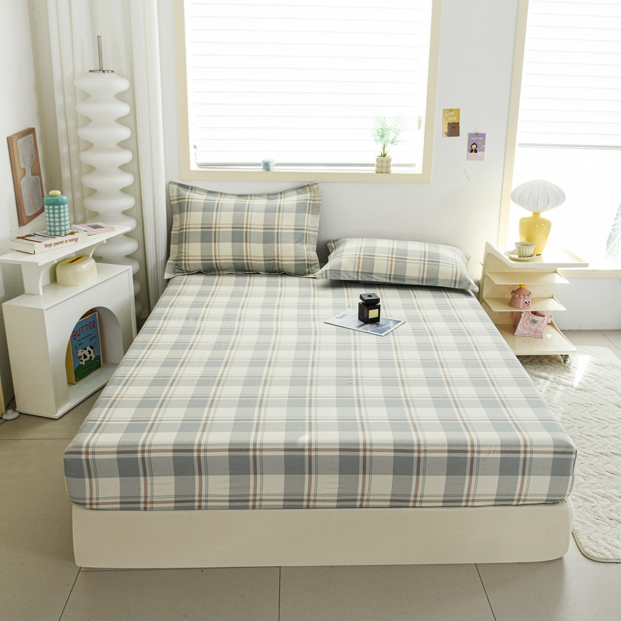 91家纺网 家纺一手货源 找家纺 缘舒家纺 2026新款全棉纯棉印花单床笠床笠单件 柏拉格