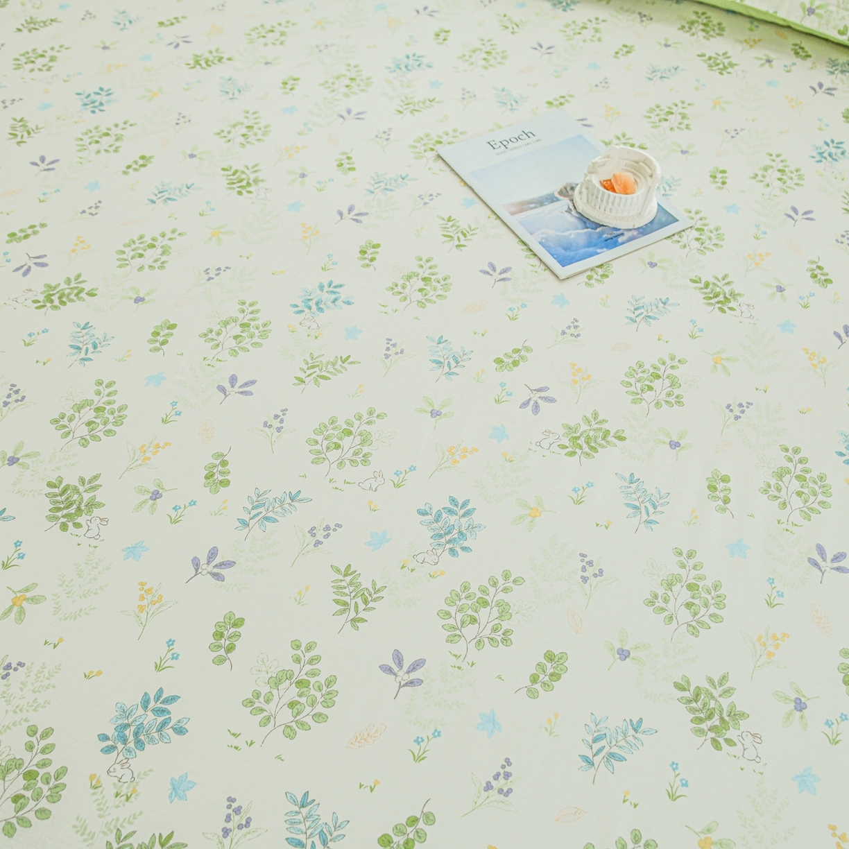 91家纺网 家纺一手货源 找家纺 缘舒家纺 2026新款全棉纯棉印花单床笠床笠单件 花丛小艺