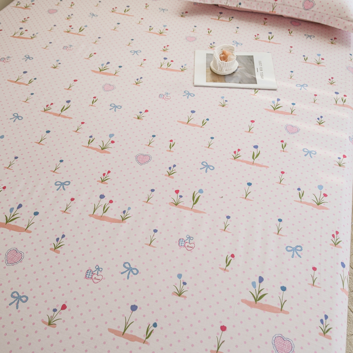 91家纺网 家纺一手货源 找家纺 缘舒家纺 2026新款全棉纯棉印花单床笠床笠单件 软萌芽芽