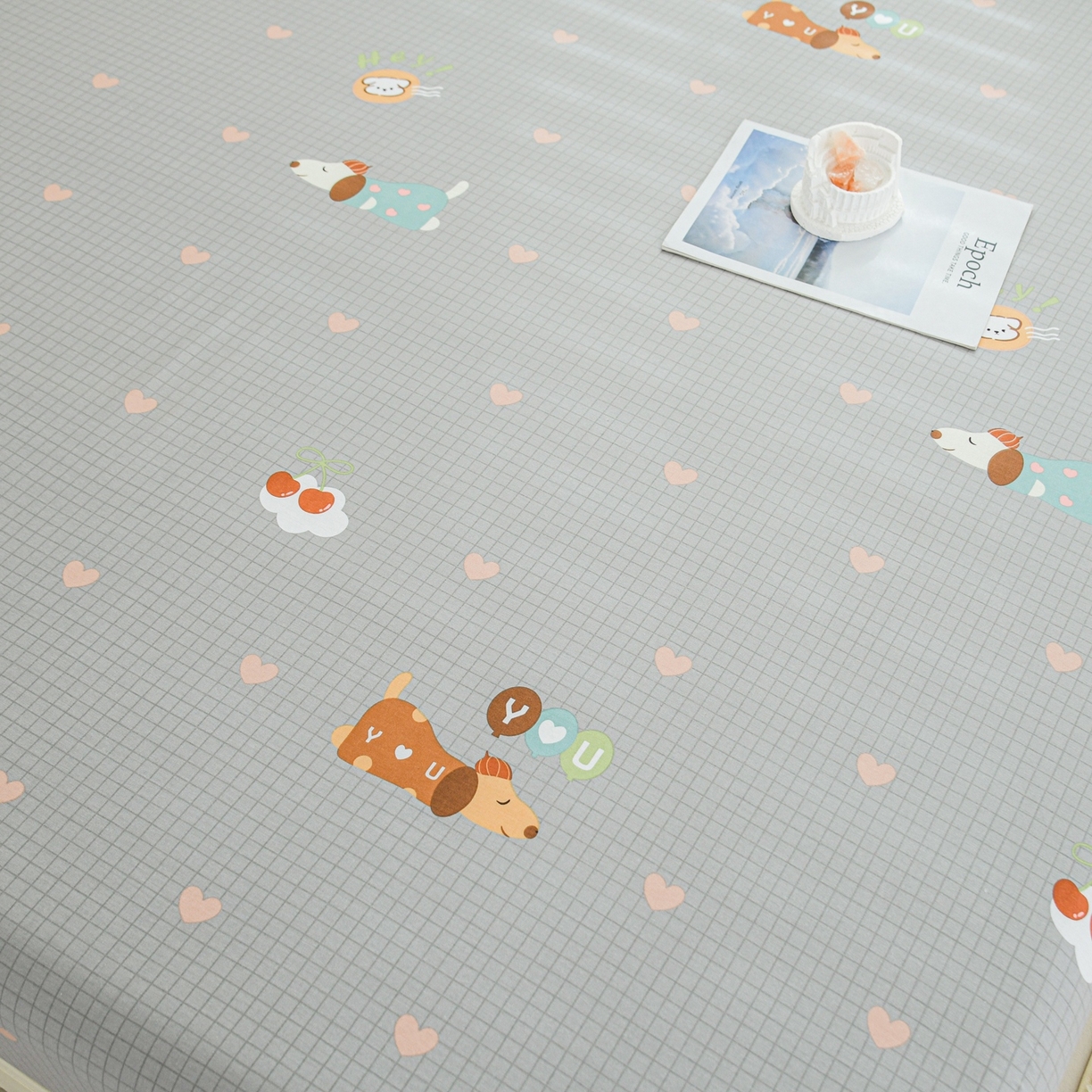 91家纺网 家纺一手货源 找家纺 缘舒家纺 2026新款全棉纯棉印花单床笠床笠单件 甜梦